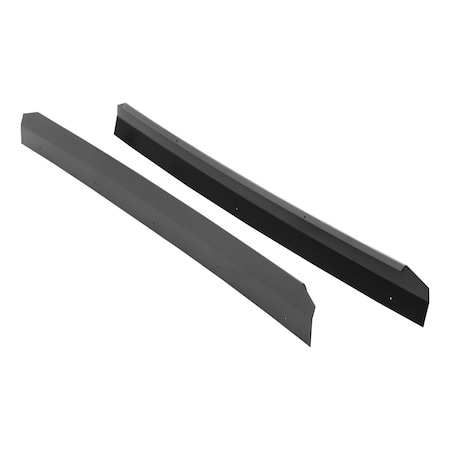 Luverne Truck Equipment 85IN POWDER COATED BLACK ALUMINUM  GRIP STEP BACK SPLASH 410088